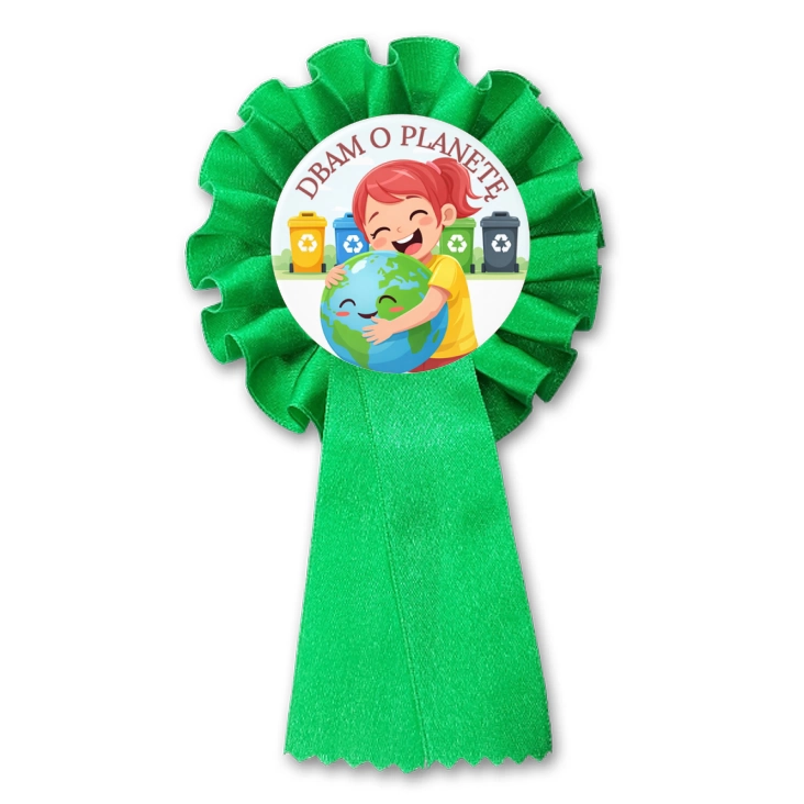 przypinka kotylion Dbam o planetę