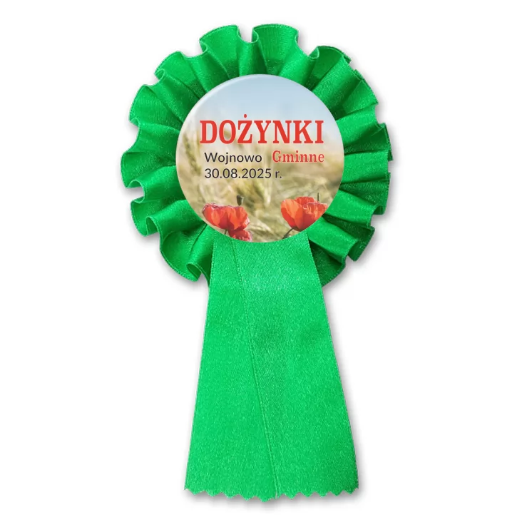 przypinka kotylion Dożynki Gminne Wojnowo 2025