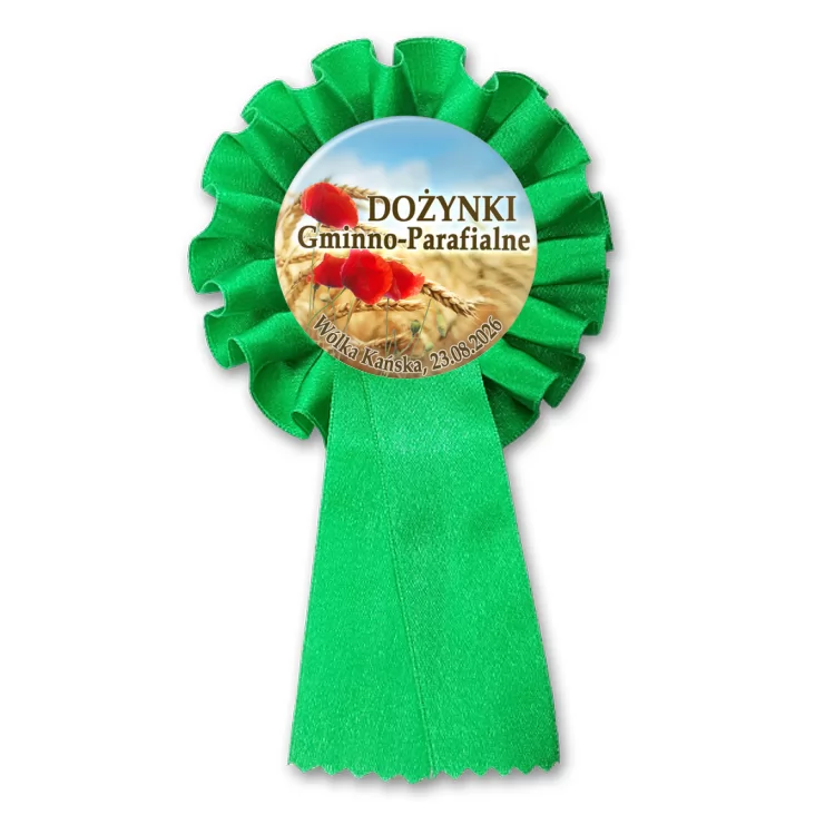 przypinka kotylion Dożynki Gminno-Parafialne Wólka Kańska