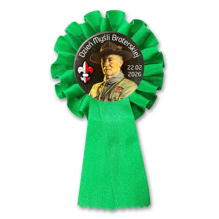 przypinka kotylion Dzień Myśli Braterskiej Robert Boden Powell
