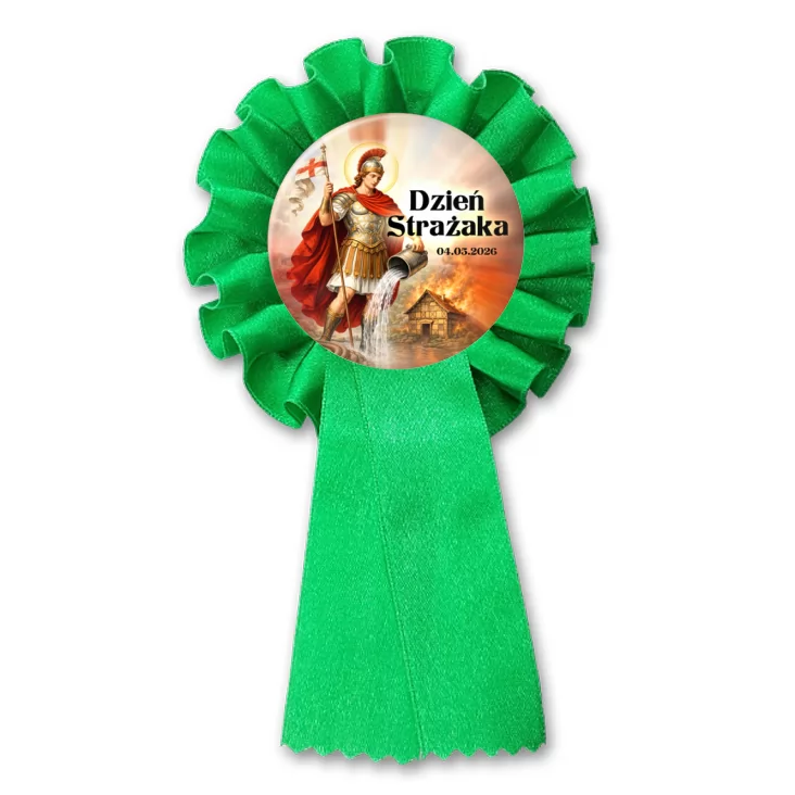 przypinka kotylion Dzień Strażaka Patron strażaków św. Florian