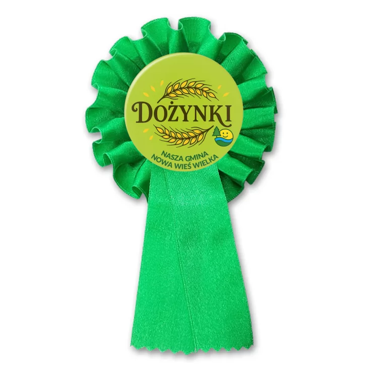 przypinka kotylion Gmina Nowa Wieś Wielka Dożynki