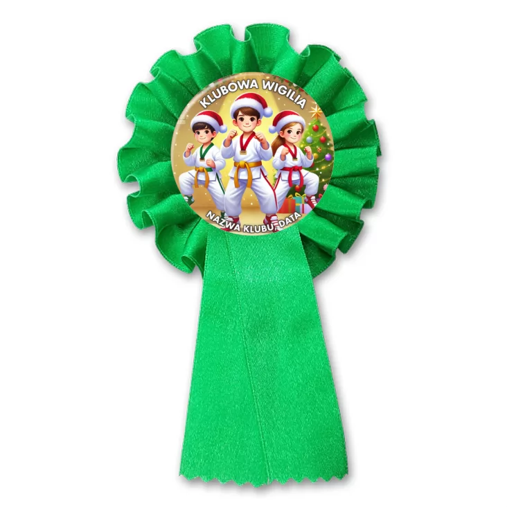 przypinka kotylion Klubowa wigilia taekwondo