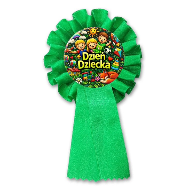 przypinka kotylion Kolorowy Dzień Dziecka