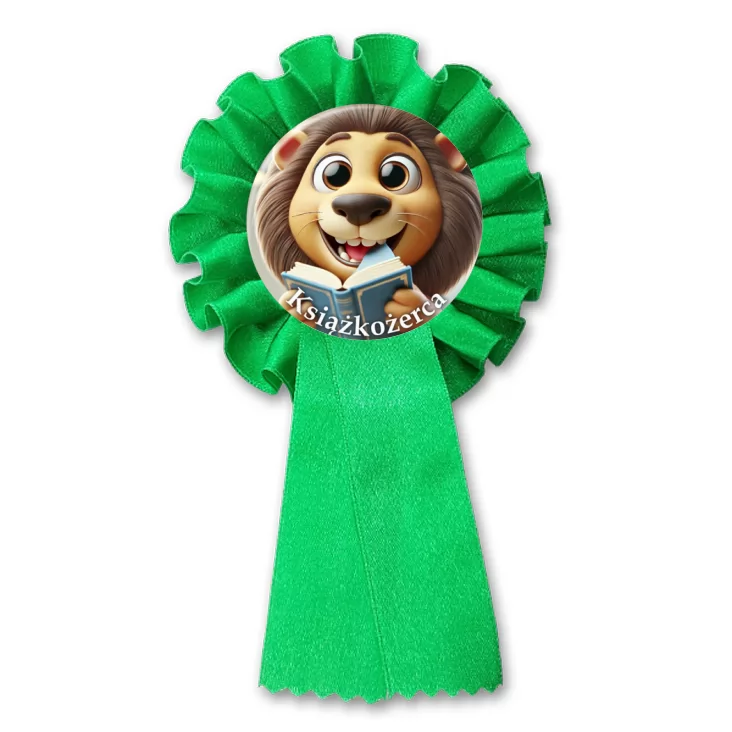 przypinka kotylion Książkożerca
