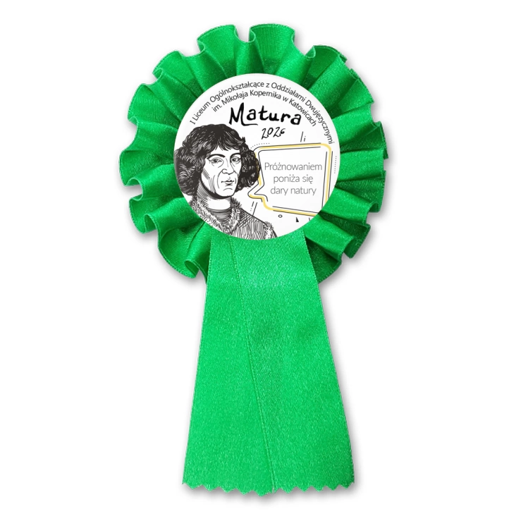 przypinka kotylion Matura Mikołaj Kopernik