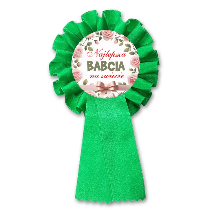 przypinka kotylion Najlepsza babcia