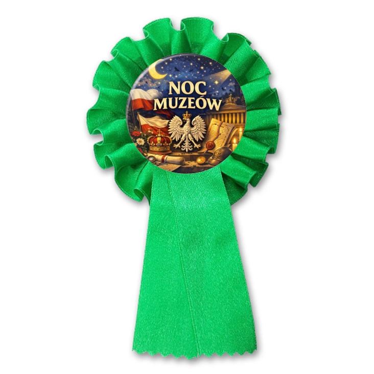 przypinka kotylion Noc Muzeów - symbole narodowe