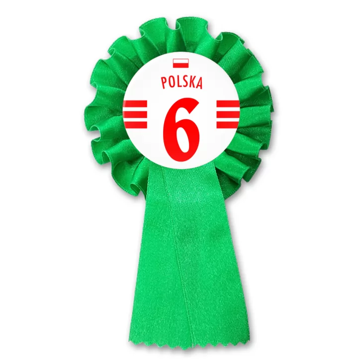 przypinka kotylion Numer sześć