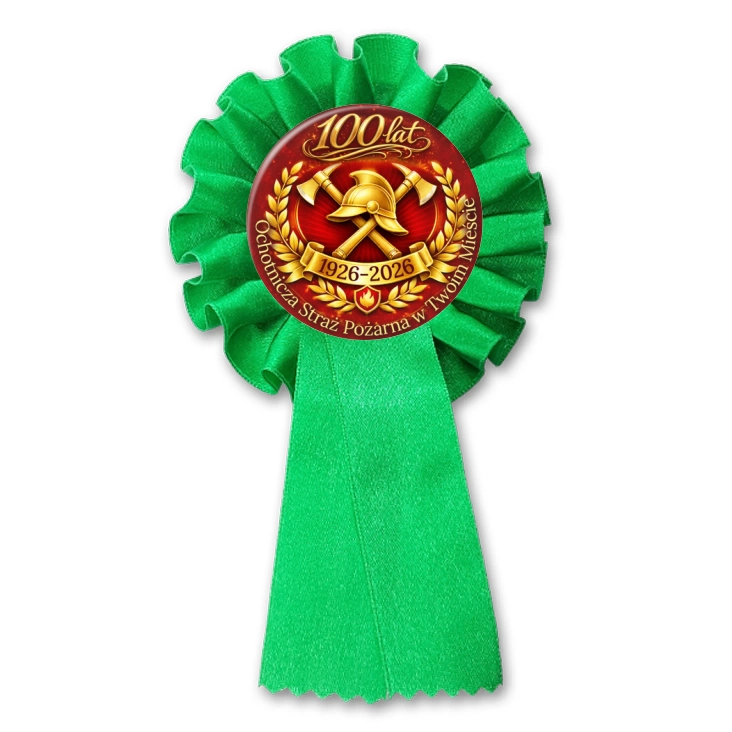 przypinka kotylion Ochotnicza Straż Pożarna w Twoim Mieście