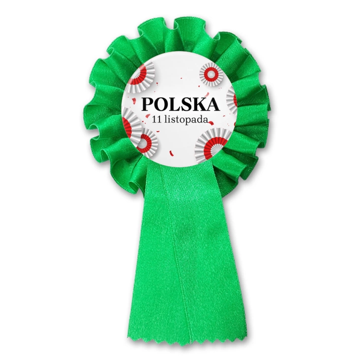 przypinka kotylion Polska kokardy narodowe