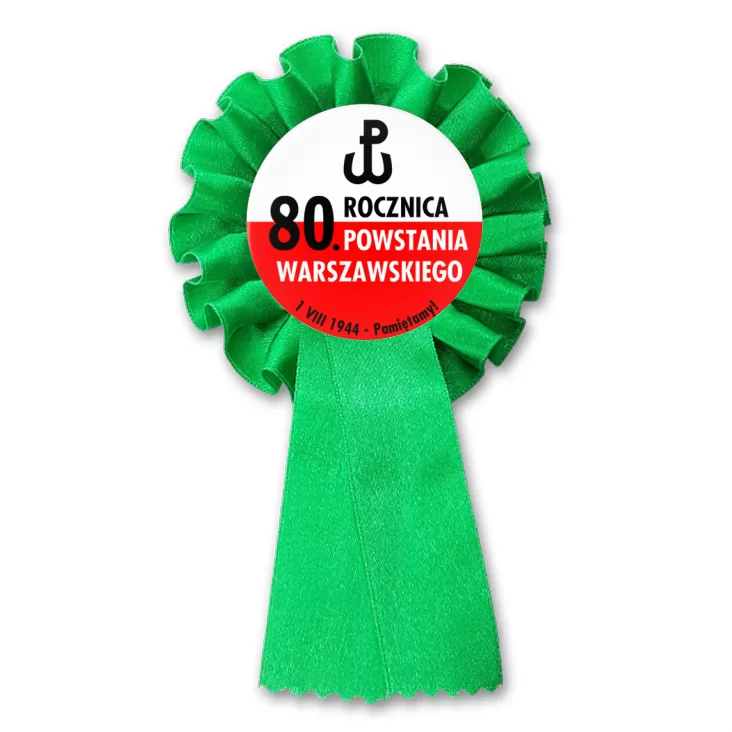przypinka kotylion 80. rocznica Powstania Warszawskiego