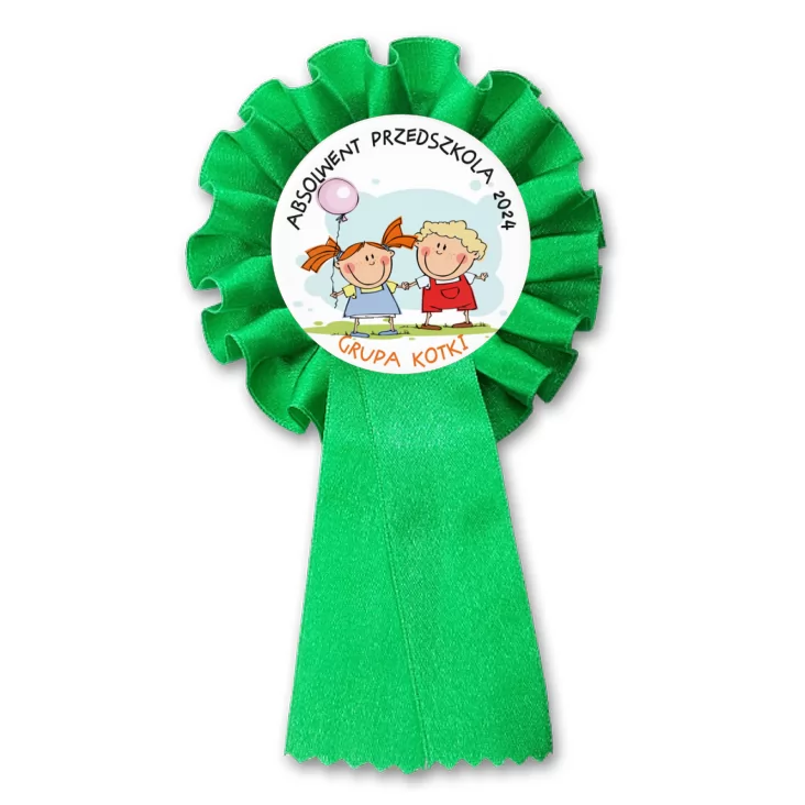 przypinka kotylion Absolwent Przedszkola - grupa kotki