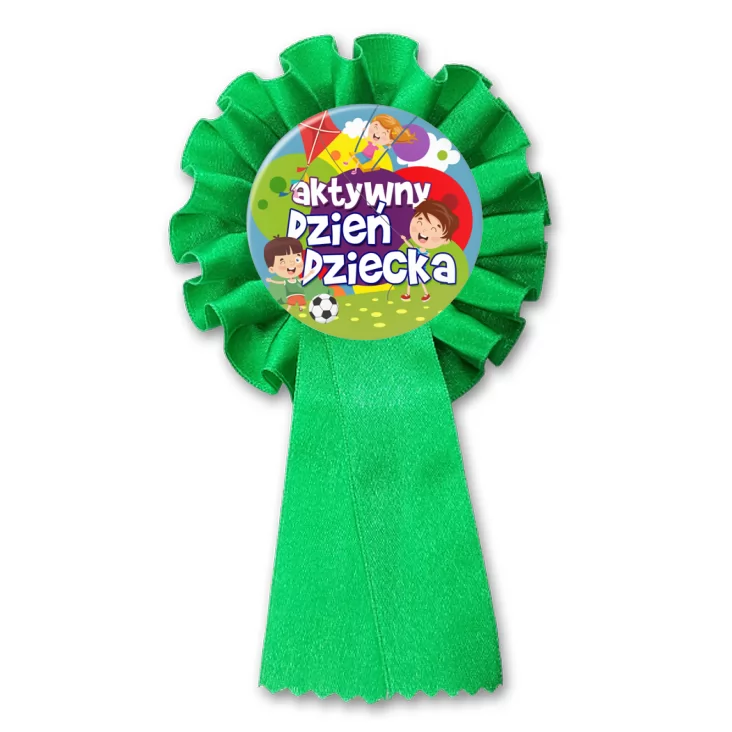 przypinka kotylion Aktywny Dzień Dziecka