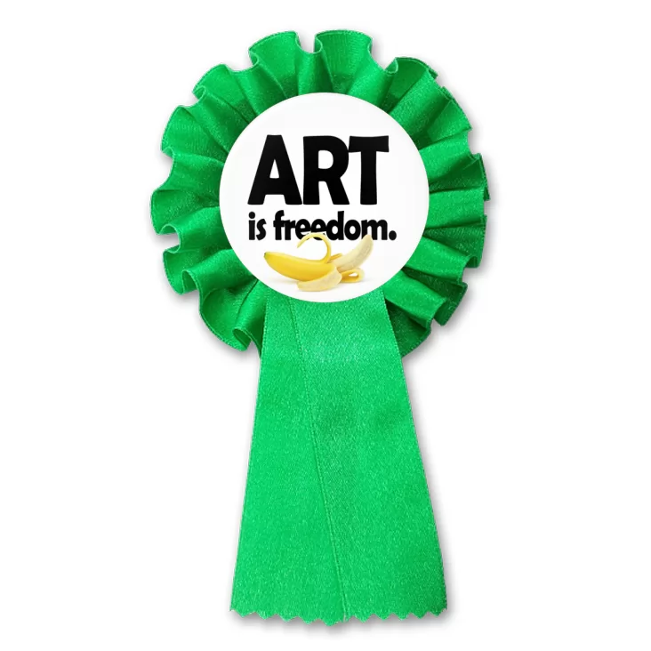 przypinka kotylion Art is freedom