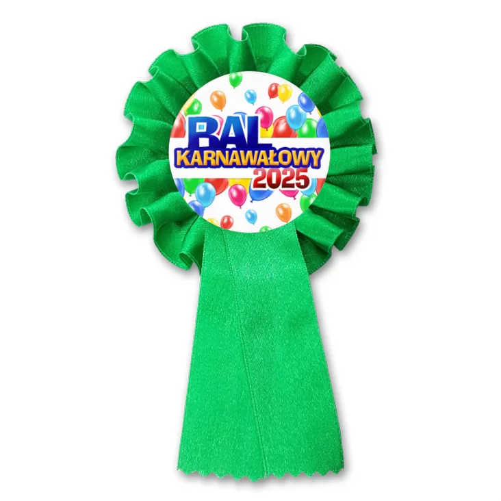 przypinka kotylion Bal Karnawałowy w balonach