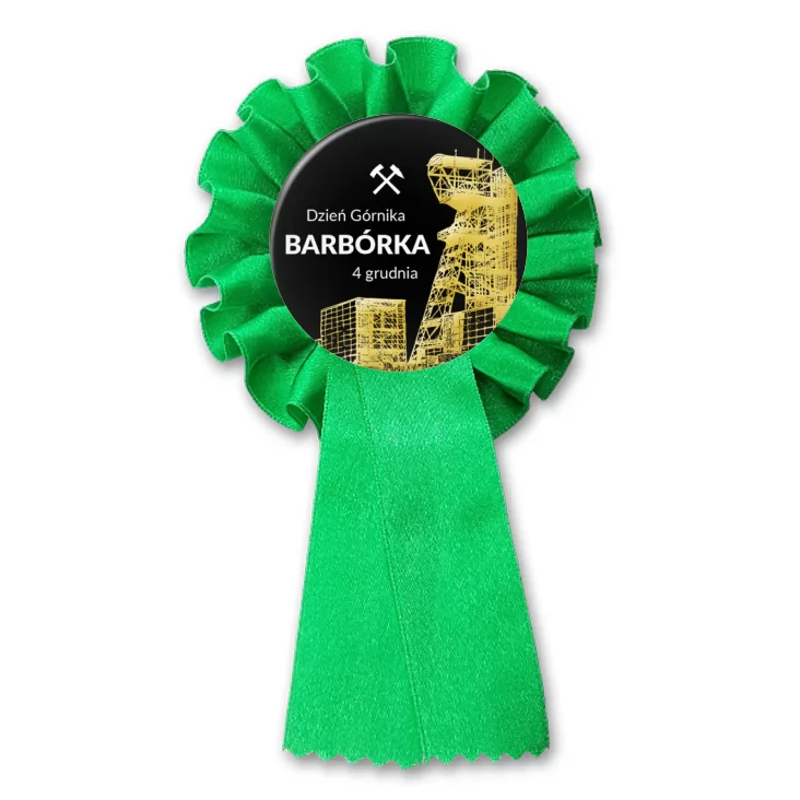 przypinka kotylion Barbórka Dzień Górnika