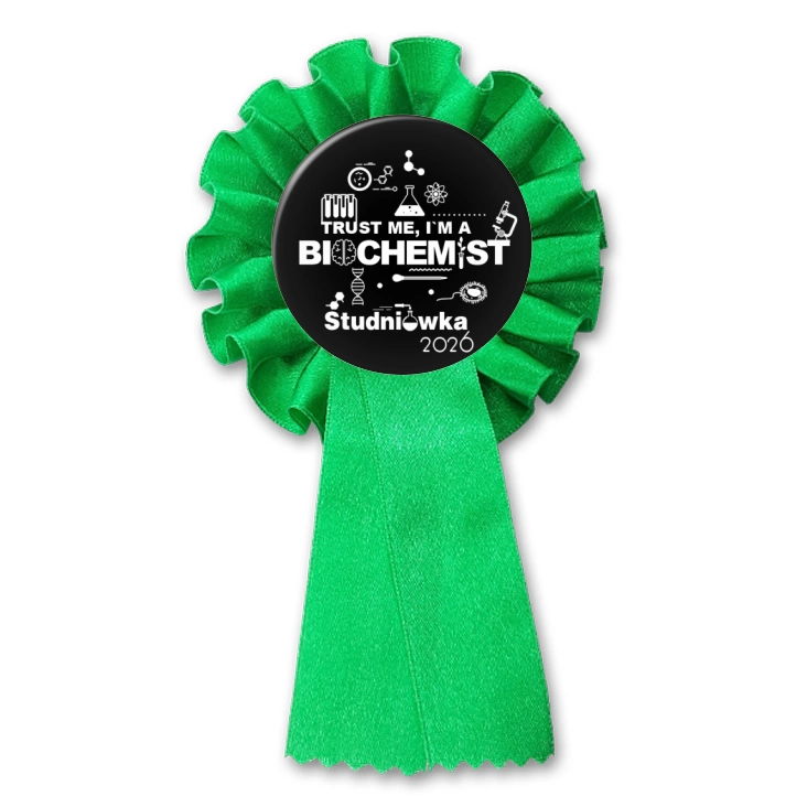 przypinka kotylion Studniówka trust me I am biochemist