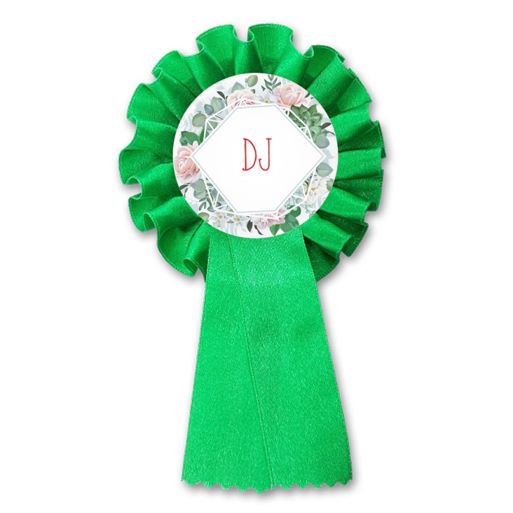 przypinka kotylion DJ wzór kwiecisty