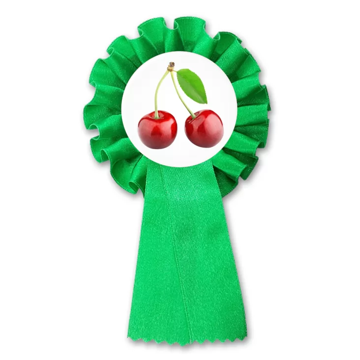 przypinka kotylion Dwie wiśnie