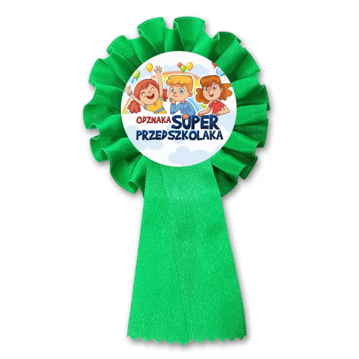 przypinka kotylion Dzień Przedszkolaka Super Przedszkolak