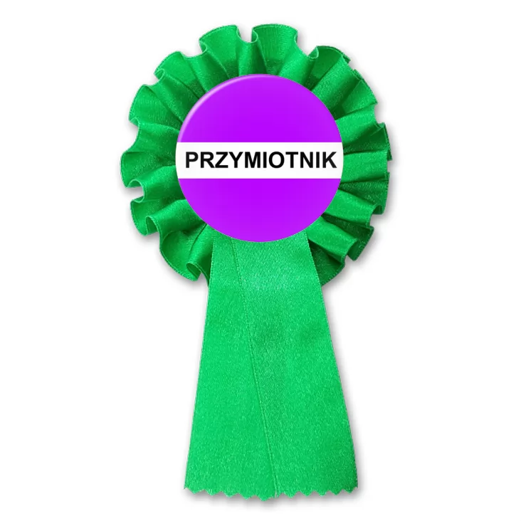 przypinka kotylion Gramatyka przymiotnik