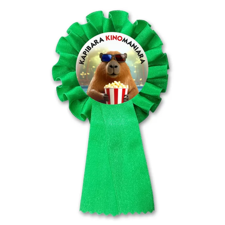 przypinka kotylion Kapibara kinomaniara