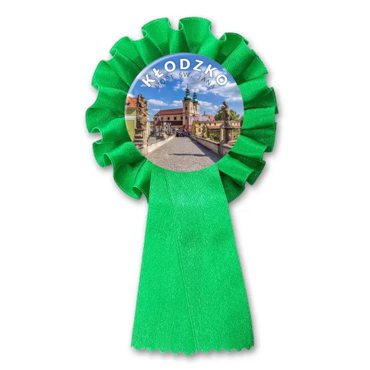przypinka kotylion Kłodzko Most Karola
