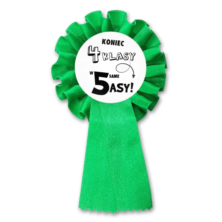 przypinka kotylion Koniec 4 klasy