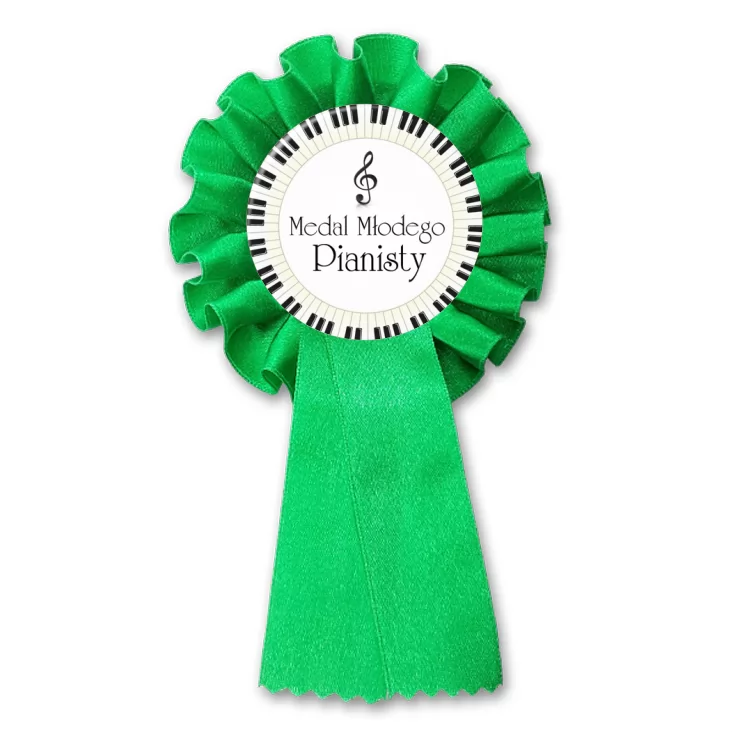 przypinka kotylion Medal Młodego Pianisty