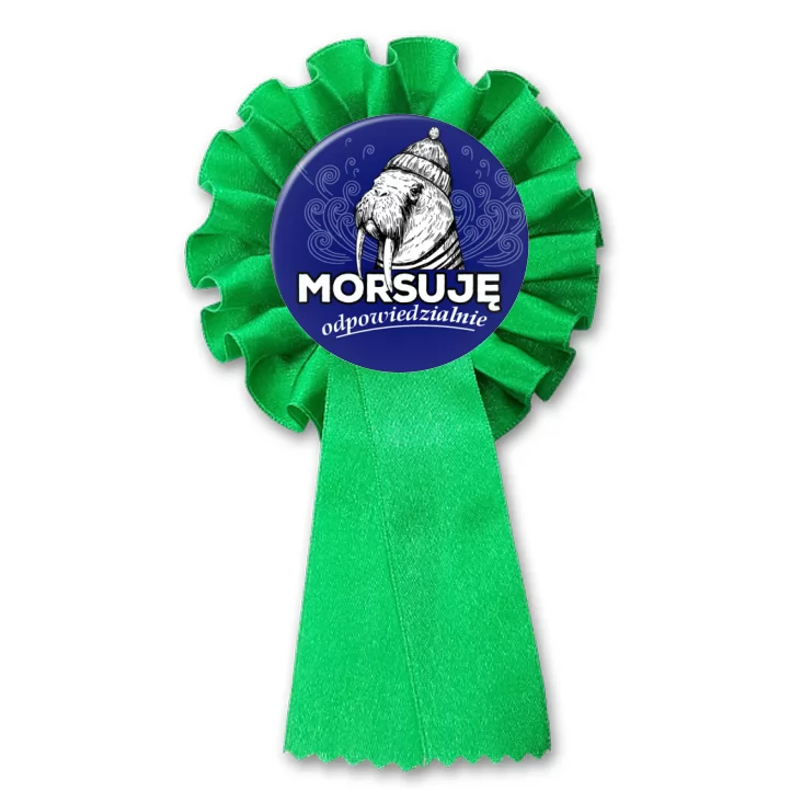 przypinka kotylion Morsuję odpowiedzialnie