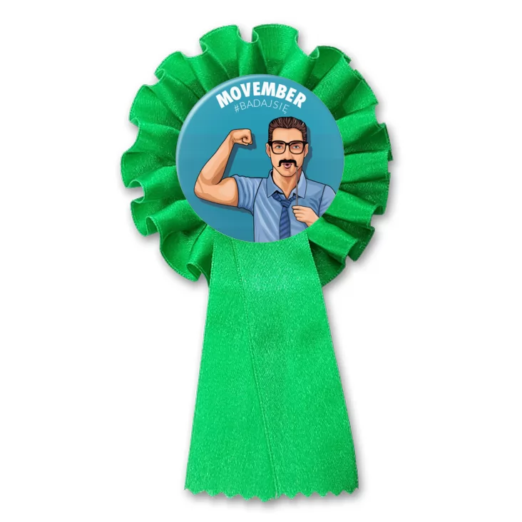 przypinka kotylion Movember Badaj się