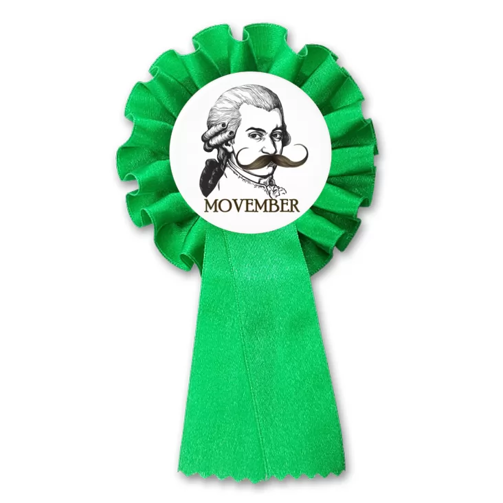 przypinka kotylion Movember Mozart
