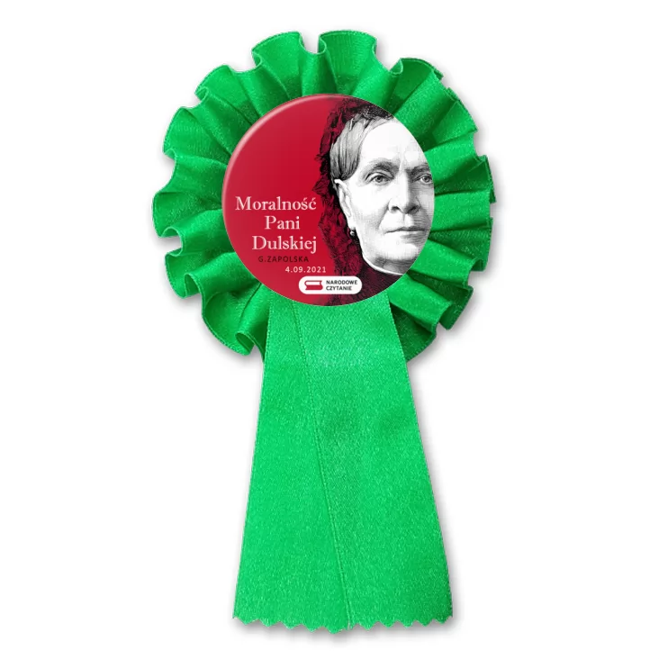 przypinka kotylion Narodowe Czytanie