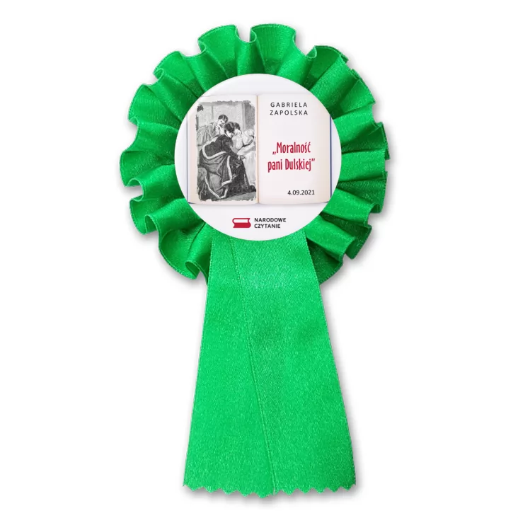 przypinka kotylion Narodowe Czytanie