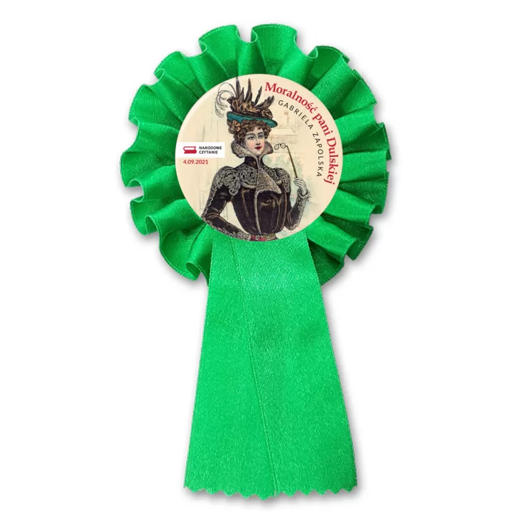 przypinka kotylion Narodowe Czytanie