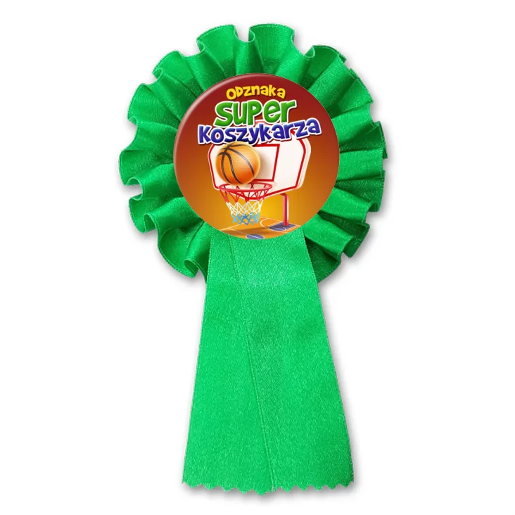 przypinka kotylion Odznaka Super Koszykarza