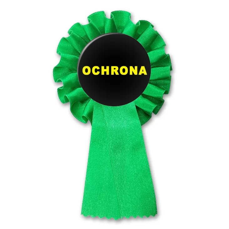 przypinka kotylion Plakietka pracownika Ochrony