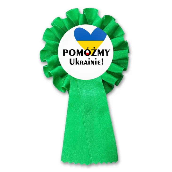 przypinka kotylion Pomoc dla Ukrainy