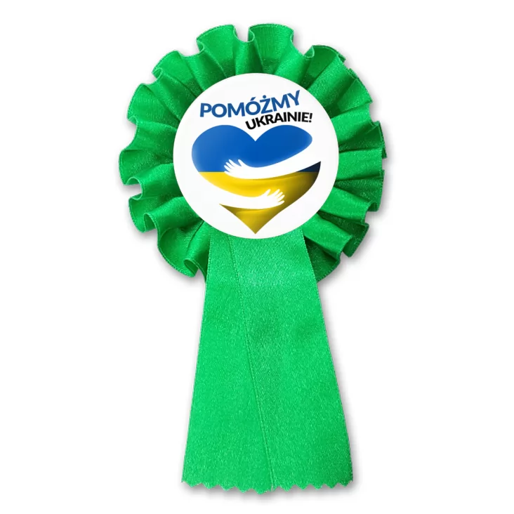 przypinka kotylion Pomóżmy Ukrainie