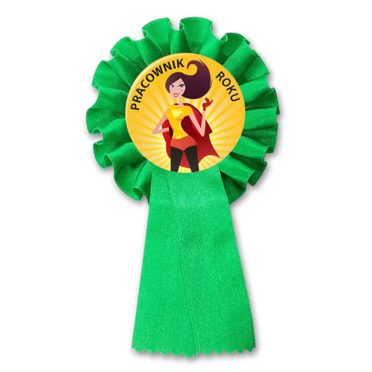 przypinka kotylion Pracownik roku superwoman