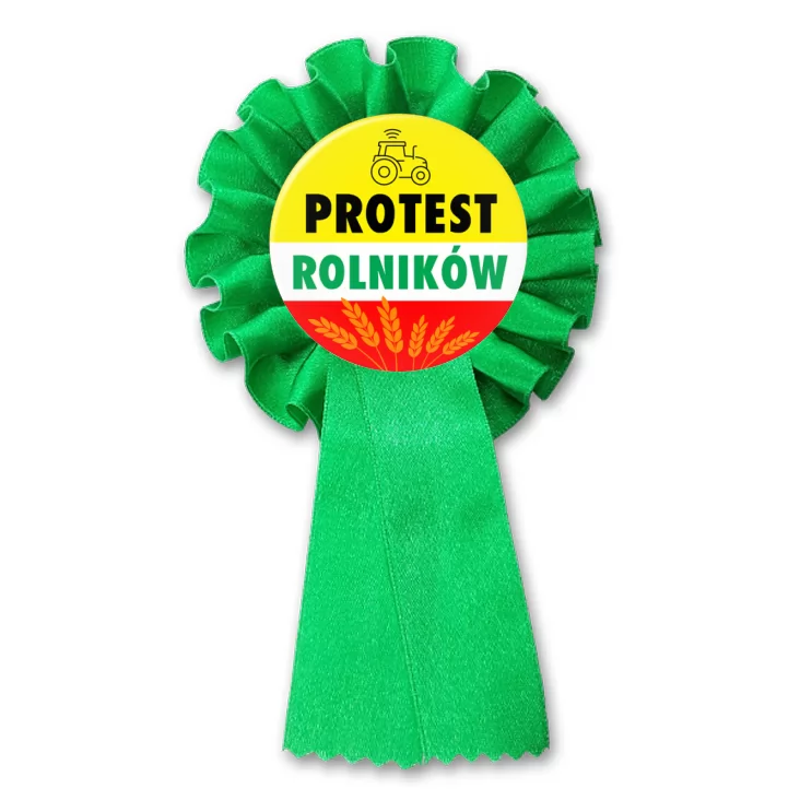 przypinka kotylion Protest rolników