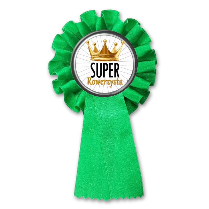 przypinka kotylion Super rowerzysta