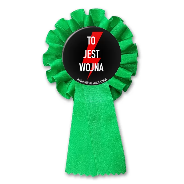 przypinka kotylion To jest wojna piorun