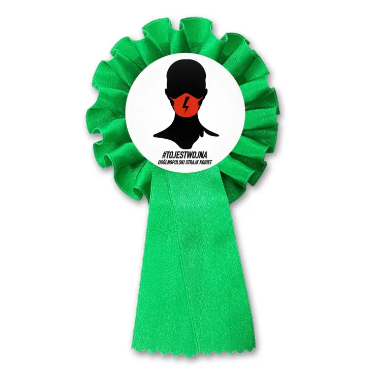 przypinka kotylion To jest wojna Strajk kobiet