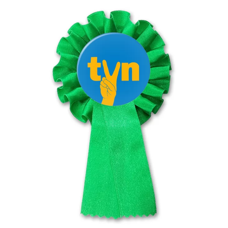 przypinka kotylion TVN lex