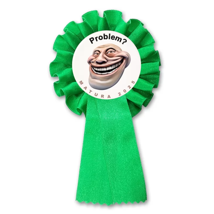 przypinka kotylion Matura trollface