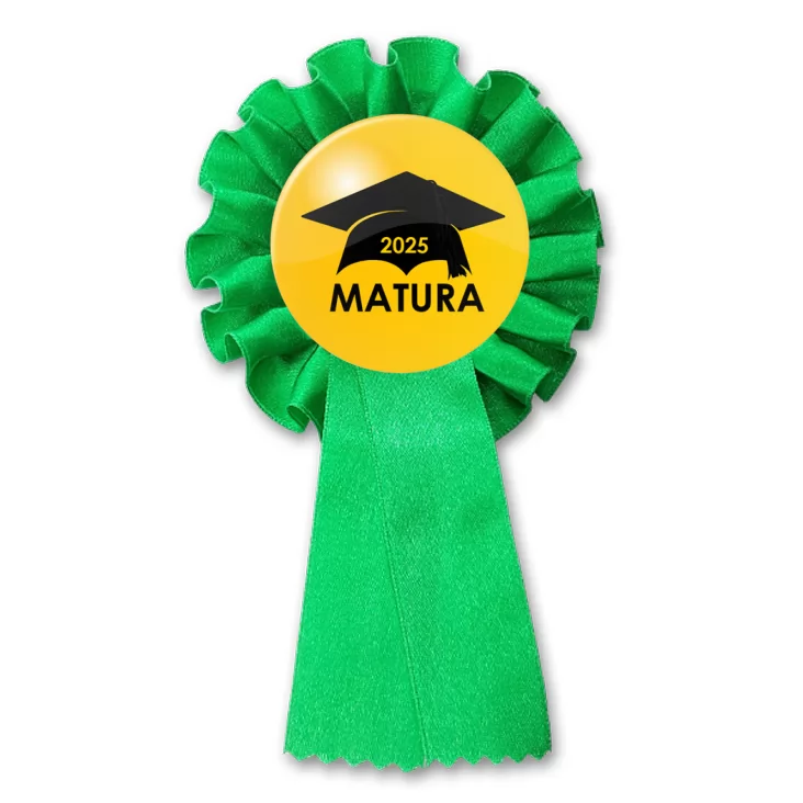 przypinka kotylion Matura czarny biret