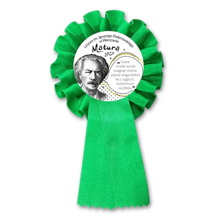 przypinka kotylion Matura Ignacy Paderewski