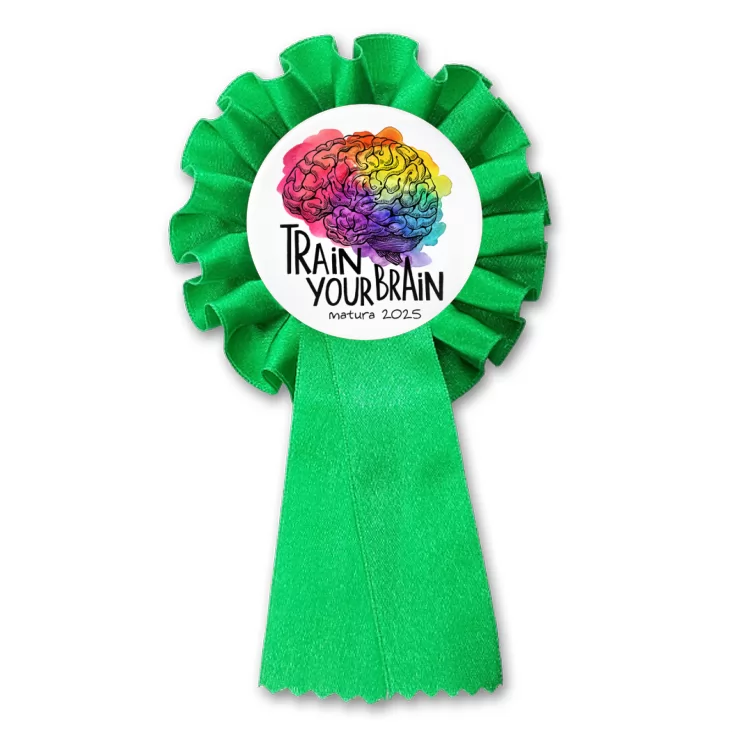 przypinka kotylion Matura Train Your Brain